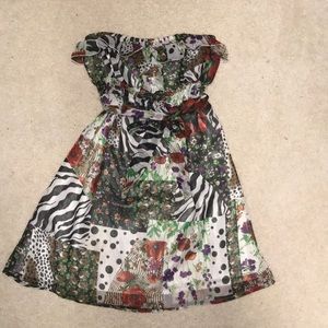 Forever 21 - Strapless multi color dress